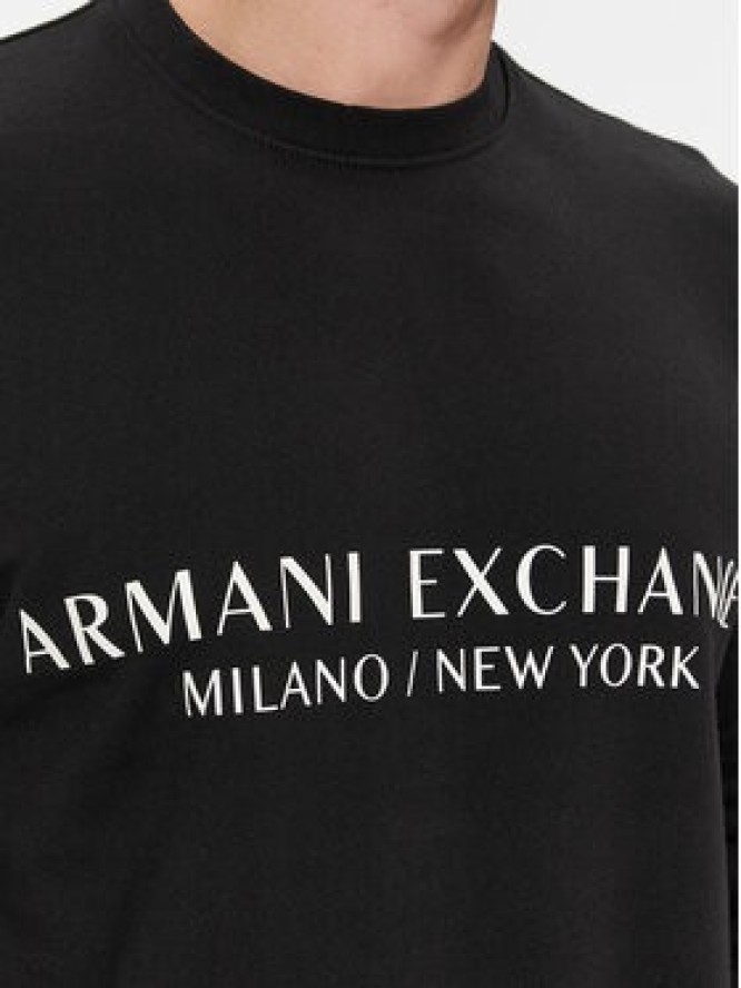 Armani Exchange Bluza 8NZM88 ZJKRZ 1200 Czarny Regular Fit