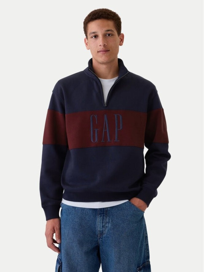 Gap Bluza 526848-00 Granatowy Oversize