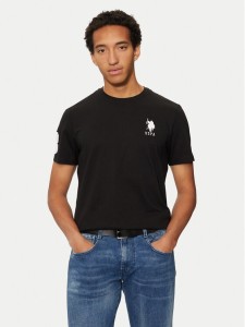 U.S. Polo Assn. T-Shirt MUP3311 Czarny Slim Fit