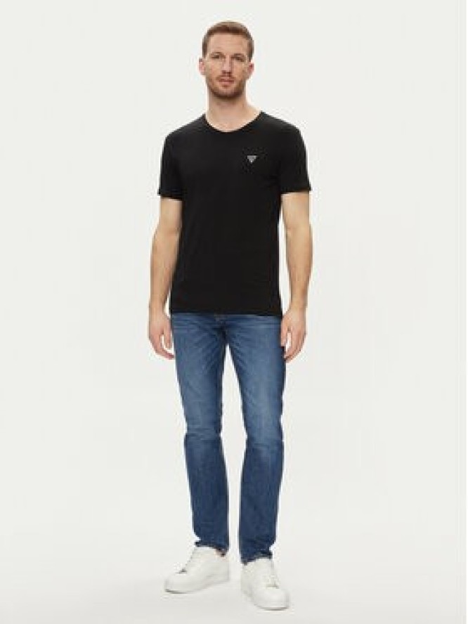 Guess T-Shirt U97M01 KCD31 Czarny Slim Fit