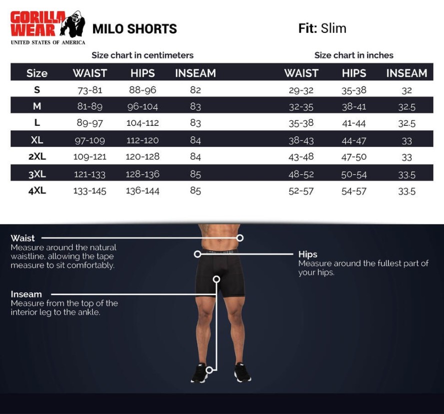 Spodenki fitness męskie Gorilla Wear Milo Shorts