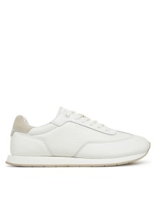 Calvin Klein Sneakersy Low Top Lace Up Tmbl Lth HM0HM01804 Biały