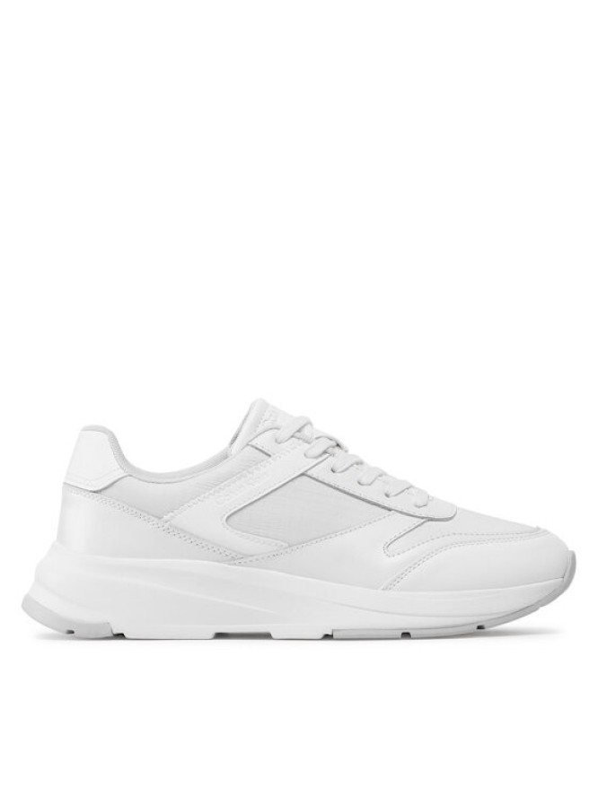 Calvin Klein Sneakersy Low Top Lace Up Mix HM0HM00901 Biały