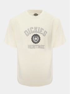 Dickies T-Shirt Oxford DK0A4YFL Écru Regular Fit