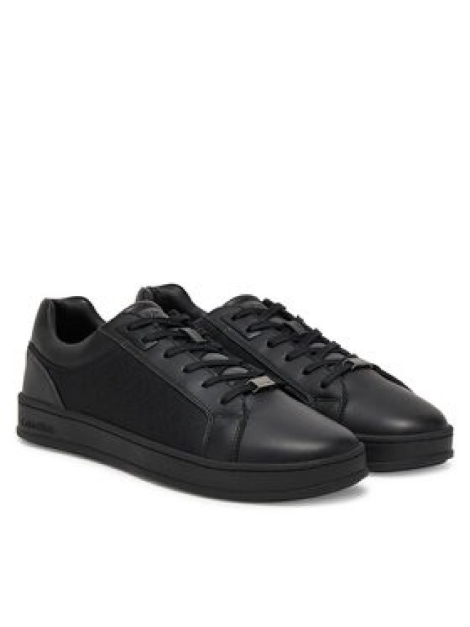 Calvin Klein Sneakersy Low Top Lace Up Eyelet Jaq Mono HM0HM01815 Czarny