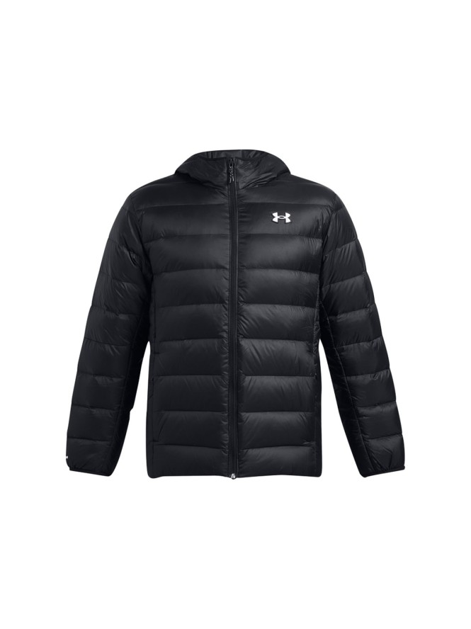 Kurtka puchowa z wypełnieniem naturalnym męska Under Armour Legend Down Hooded Jacket - czarna