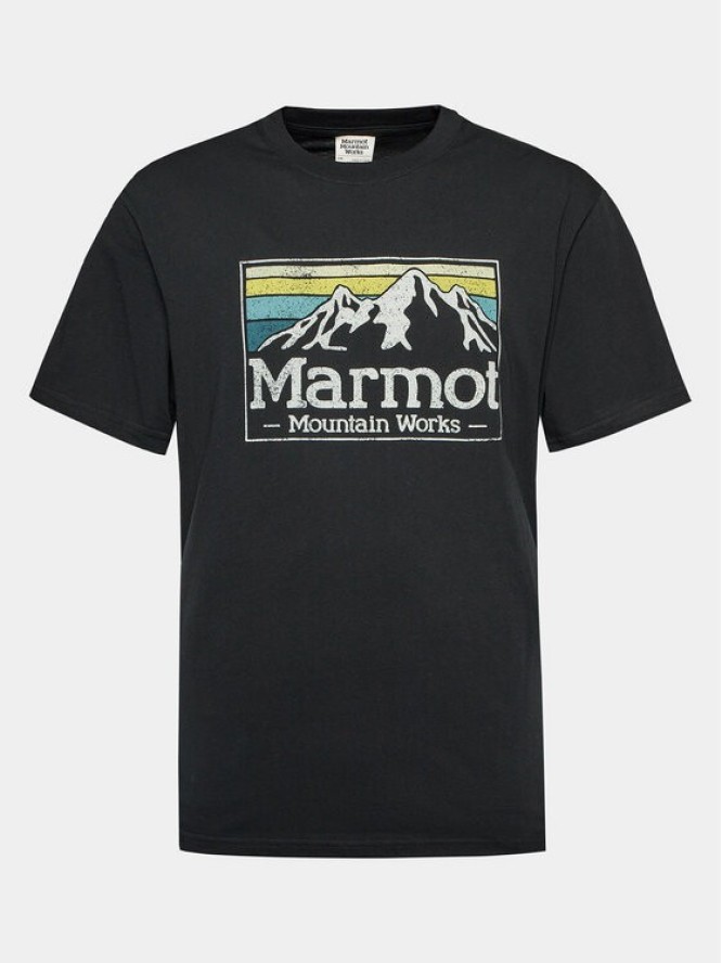 Marmot T-Shirt MMW Gradient M14823 Czarny Regular Fit