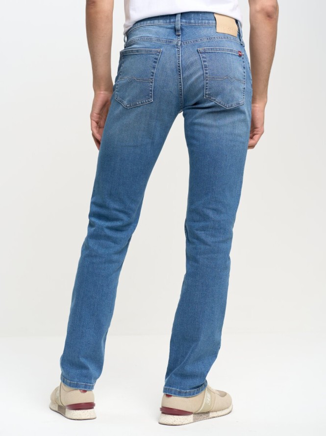 Spodnie jeans męskie dopasowane Terry 230