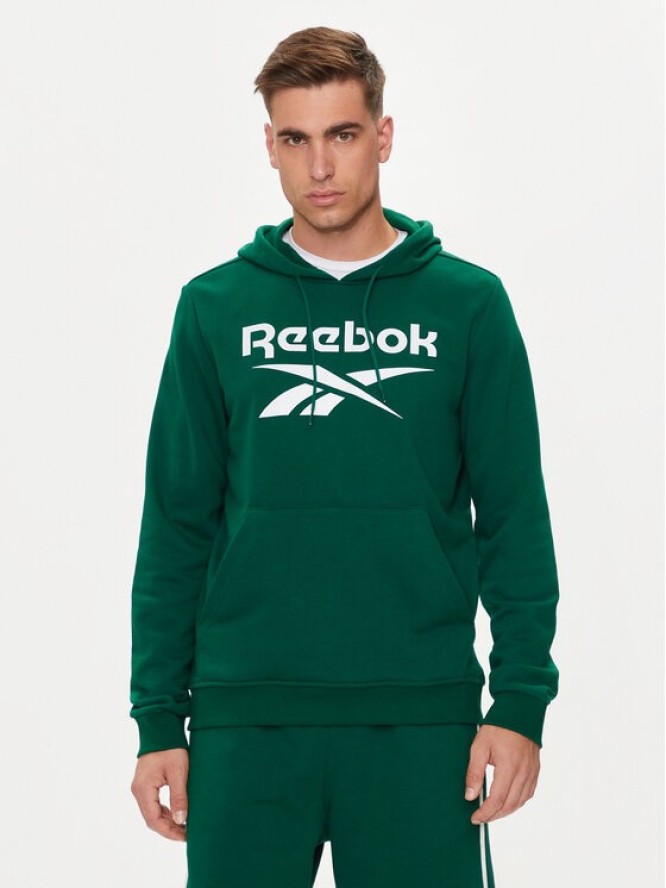 Reebok Bluza Identity Big Logo 100076427 Zielony Regular Fit
