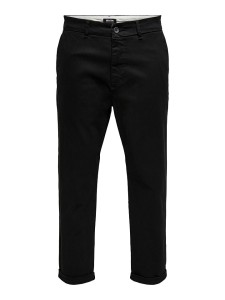 ONLY & SONS Spodnie chino "Kent" w kolorze czarnym rozmiar: W28/L30