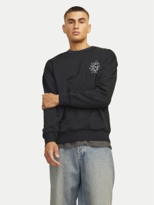 Jack&Jones Bluza Mystic 12257735 Czarny Relaxed Fit