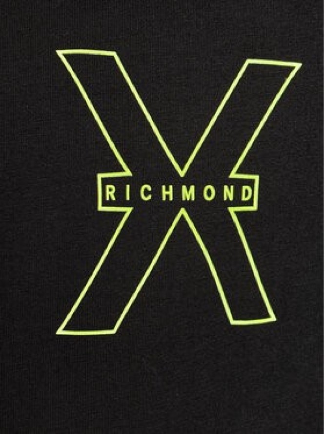 Richmond X T-Shirt Rached UMP24031TS Czarny Regular Fit