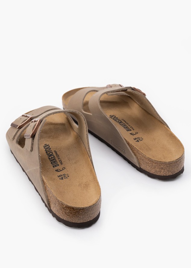 Klapki męskie BIRKENSTOCK ARIZONA LEOI TABACCO BROWN