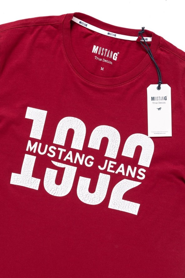 MUSTANG T SHIRT Alex C Print RHUBARB 1007850 7194