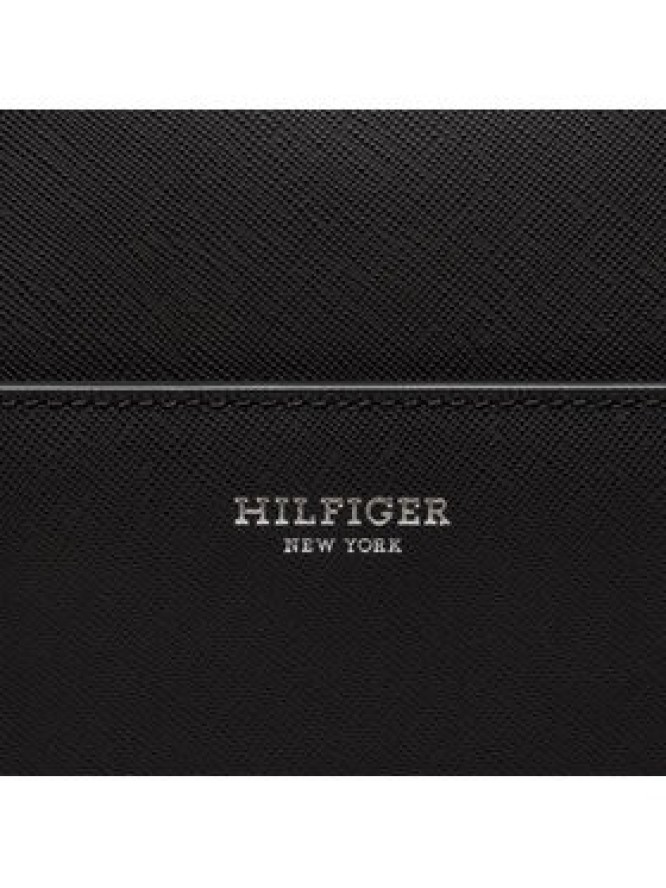 Tommy Hilfiger Torba na laptopa Th Saffiano Slim Computer Bag AM0AM12207 Czarny