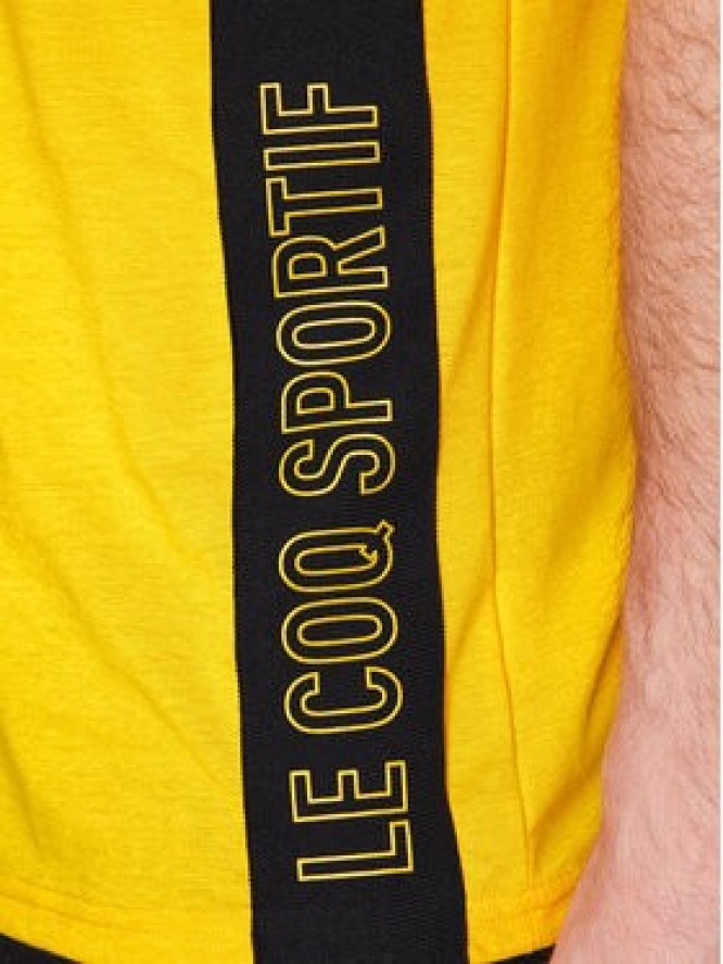 Le Coq Sportif T-Shirt 2310027 Żółty Regular Fit