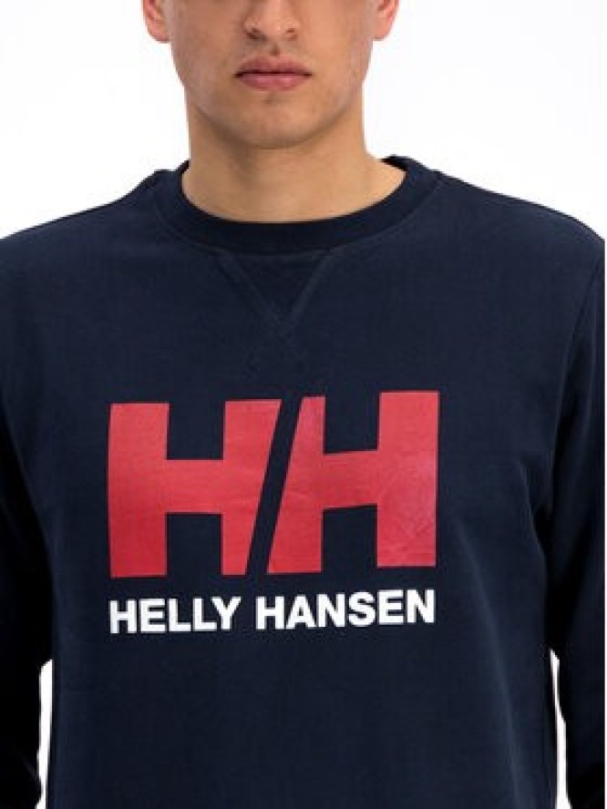 Helly Hansen Bluza Hh Logo Crew 34000 Granatowy Regular Fit