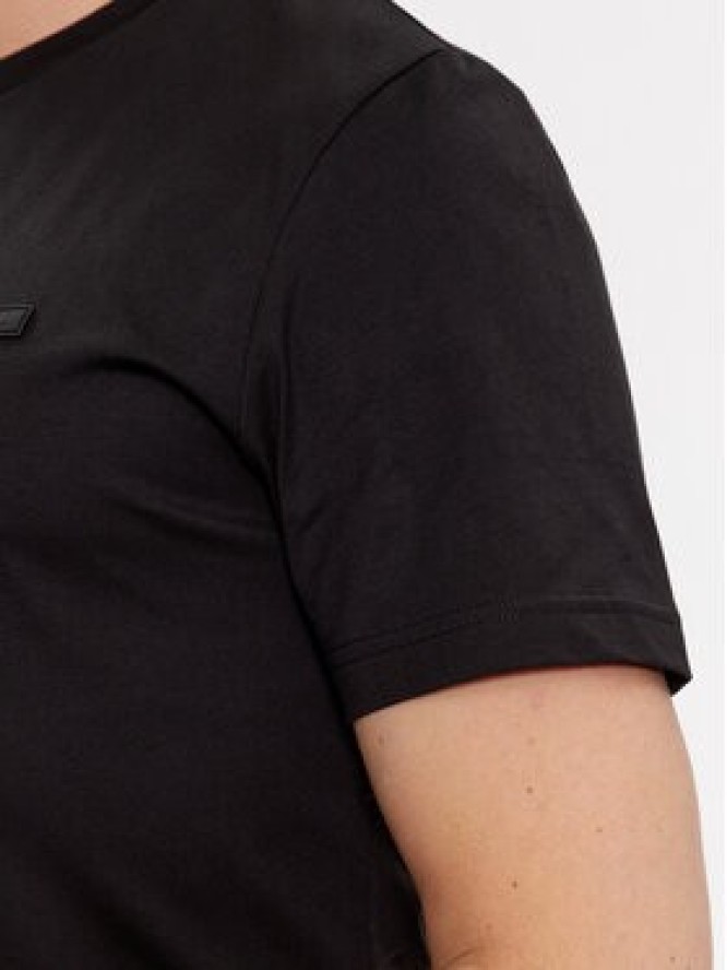 Calvin Klein T-Shirt Smooth Cotton T-Shirt K10K112229 Czarny Regular Fit