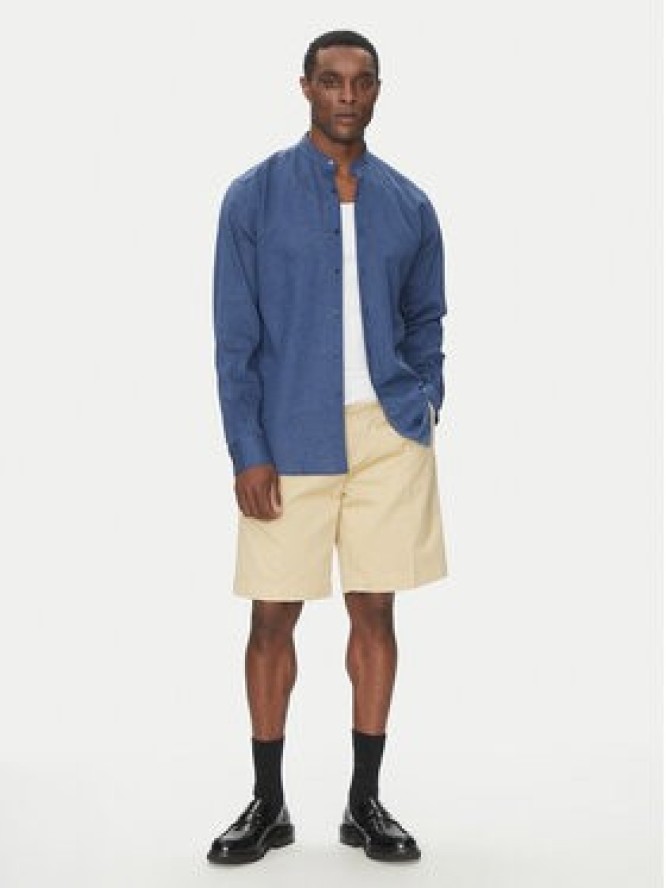 KARL LAGERFELD Koszula 605035 552627 Granatowy Regular Fit