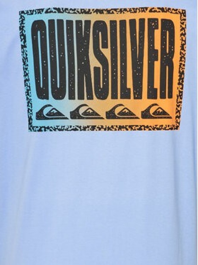 Quiksilver T-Shirt Long Fade EQYZT07670 Niebieski Regular Fit