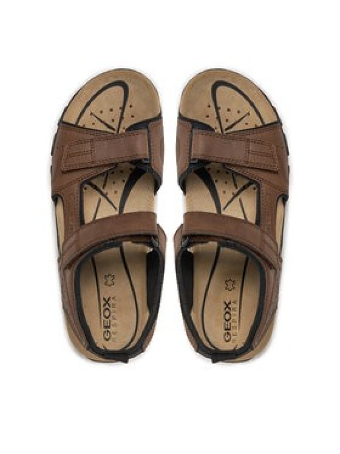 Geox Sandały Uomo Sandal Strada U4524B 000ME C6006 Brązowy