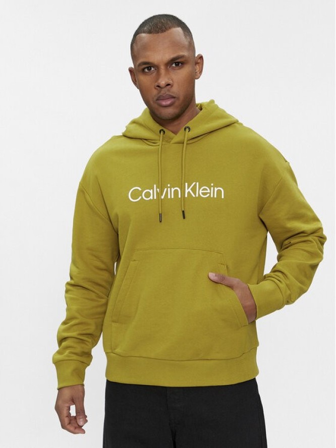 Calvin Klein Bluza Hero K10K111345 Zielony Regular Fit