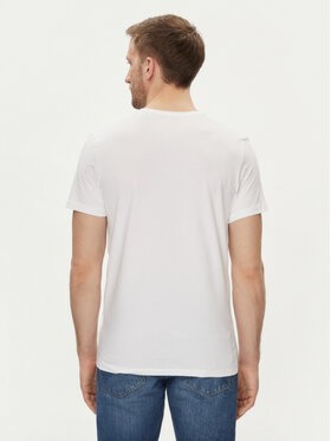 Guess T-Shirt Caleb U97M01 KCD31 Biały Slim Fit