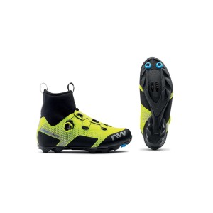 Buty rowerowe MTB gravel męskie NORTHWAVE CELSIUS XC ARCTIC GTX żółte Gore-Tex