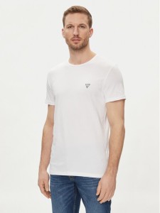 Guess T-Shirt Caleb U97M00 KCD31 Biały Slim Fit