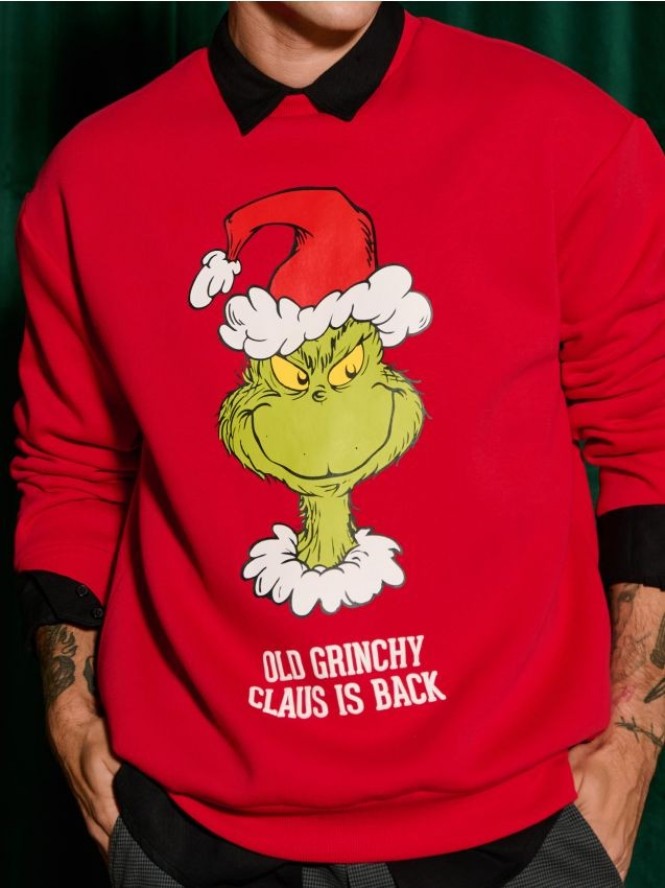 Bluza Grinch - czerwony