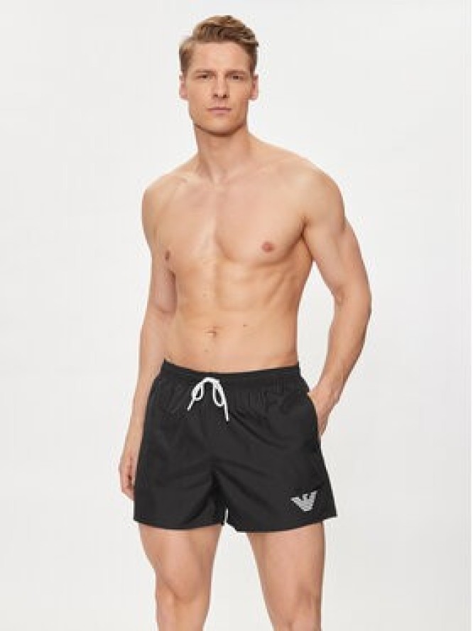 Emporio Armani Underwear Szorty kąpielowe 211752 4R438 00020 Czarny Regular Fit