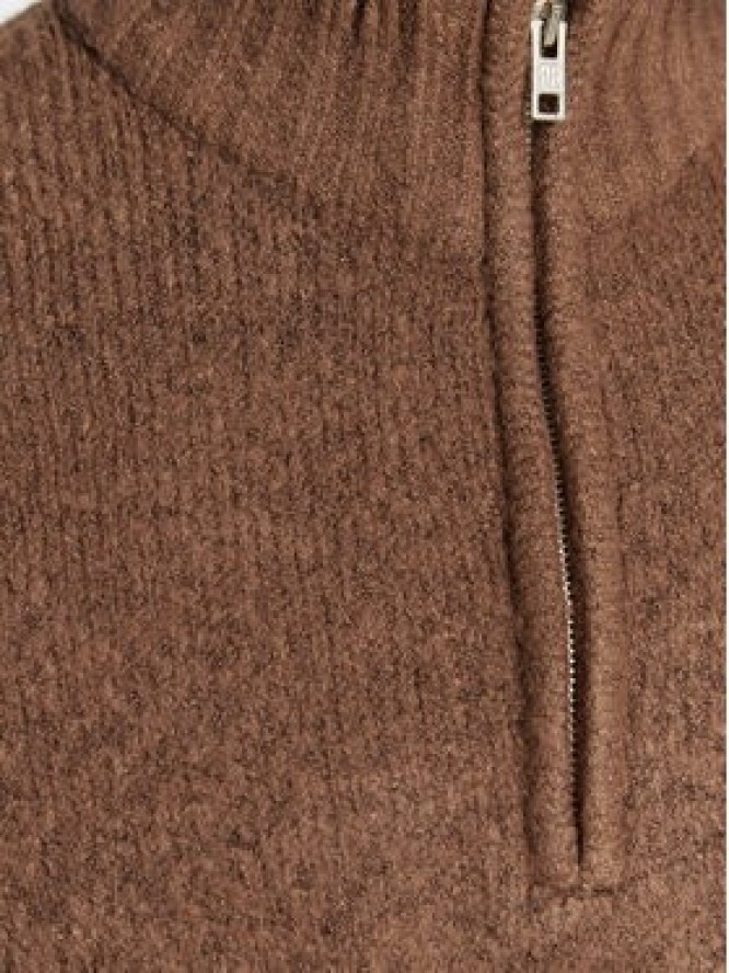 Redefined Rebel Sweter Casey 212058 Brązowy Regular Fit