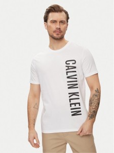 Calvin Klein Swimwear T-Shirt KM0KM00998 Biały Regular Fit