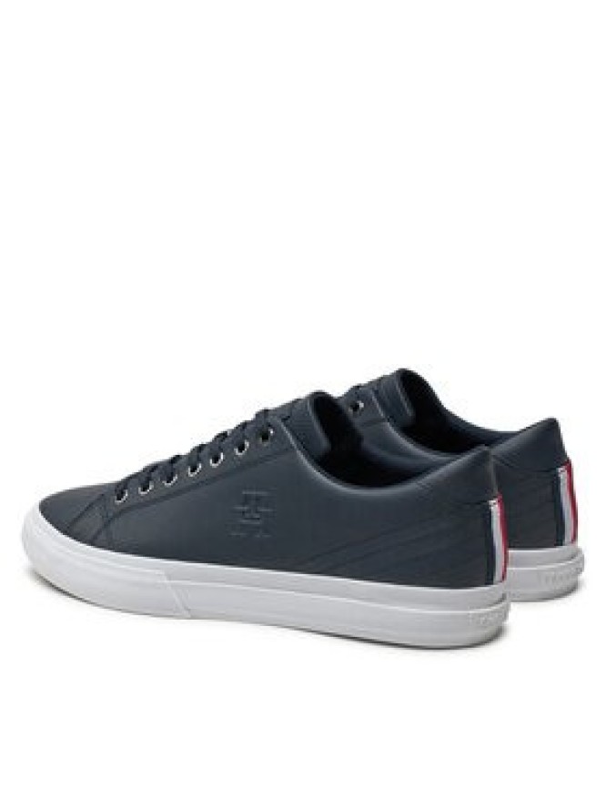 Tommy Hilfiger Sneakersy Th Hi Vulc Street Low Lth FM0FM05111 Granatowy