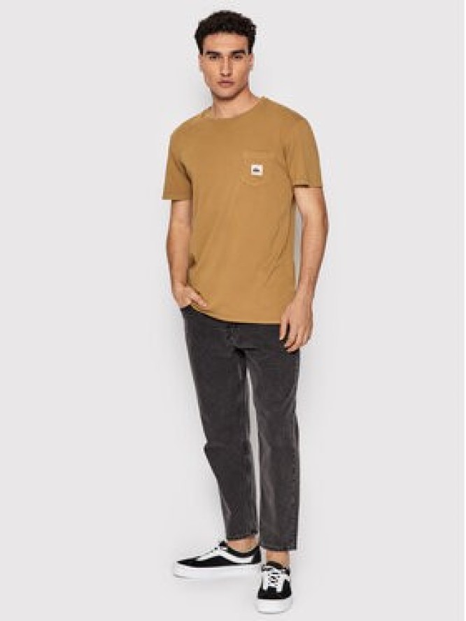 Quiksilver T-Shirt Sub Mission EQYZT06692 Brązowy Regular Fit