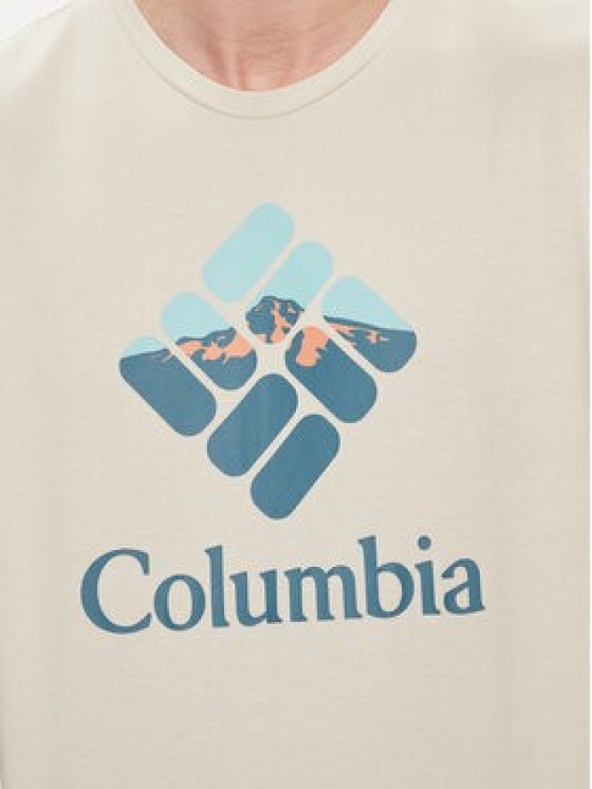 Columbia T-Shirt Rapid Ridge Graphic 1888813 Brązowy Regular Fit