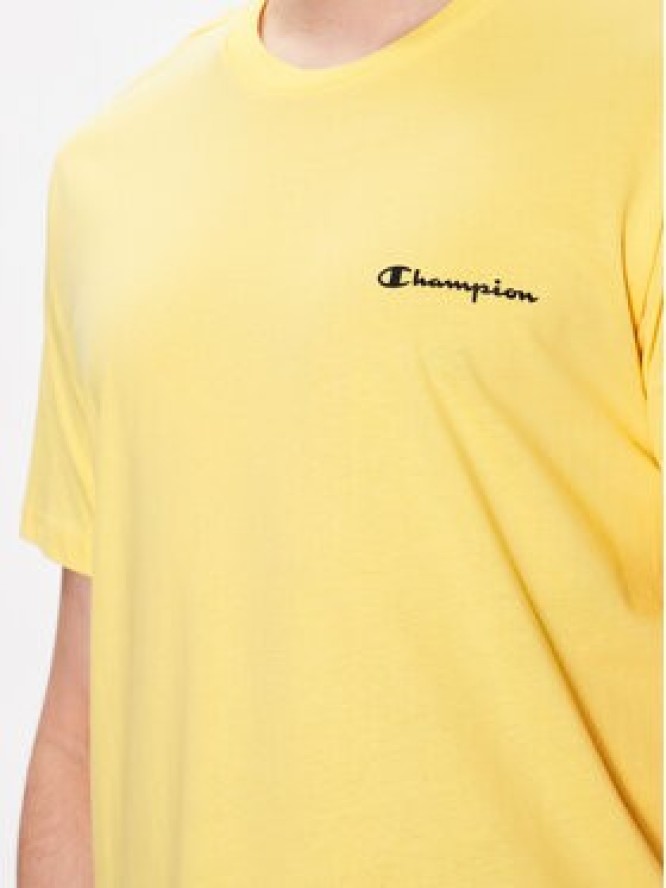 Champion T-Shirt 218539 Żółty Regular Fit