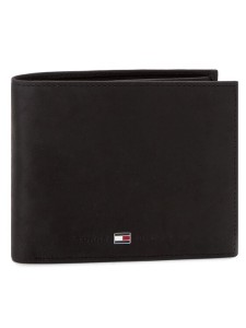 Tommy Hilfiger Duży Portfel Męski Johnson Trifold AM0AM00665 Czarny