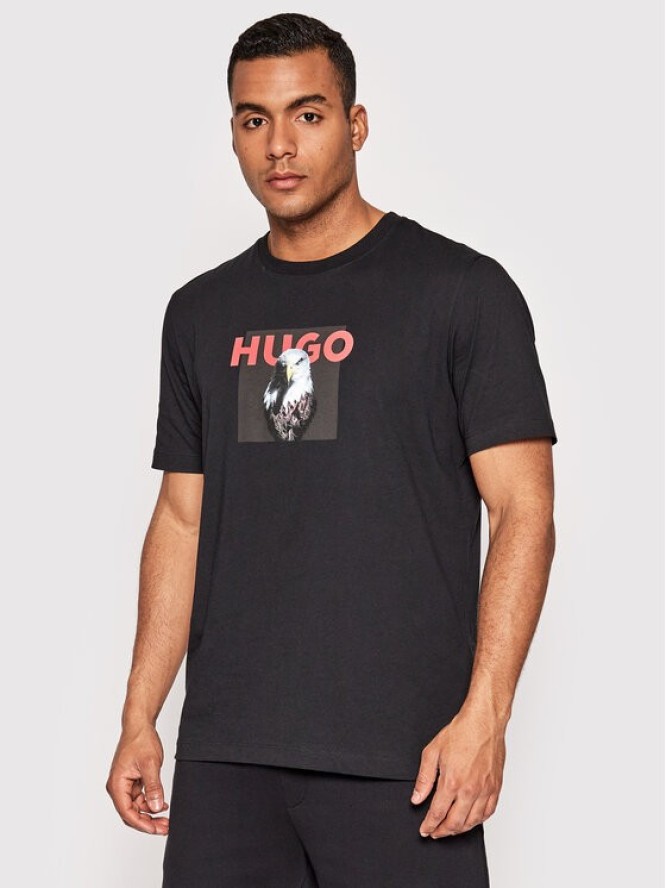 Hugo T-Shirt Dhynx 50473165 Czarny Regular Fit
