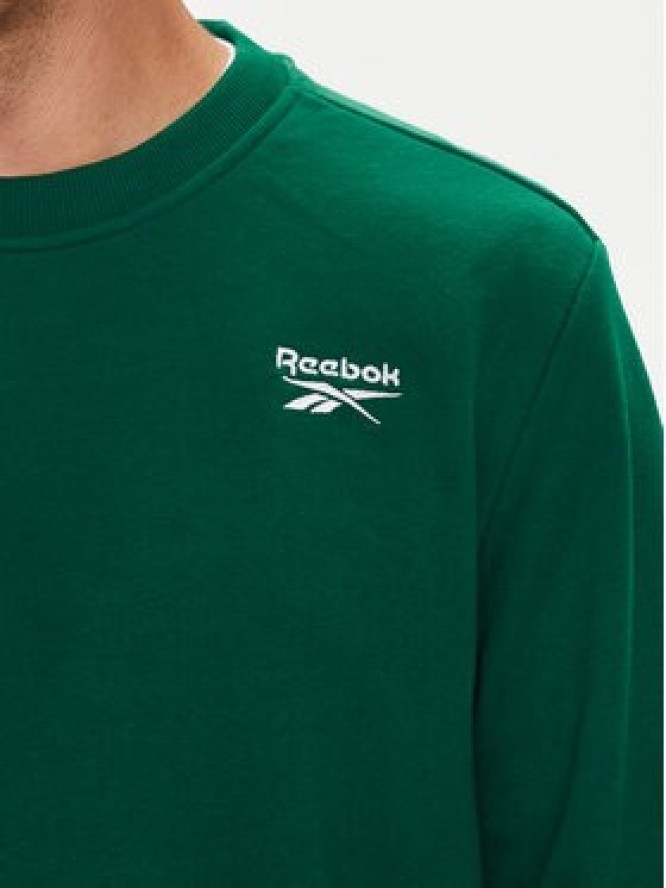 Reebok Bluza Identlty Logo 100200315 Zielony Regular Fit