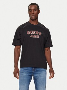 Guess T-Shirt M4BI78 K8FQ4 Czarny Oversize