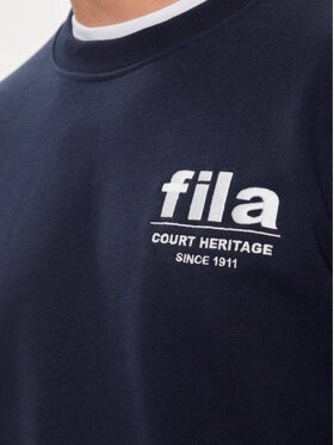 Fila Bluza FAM0671 Granatowy Relaxed Fit