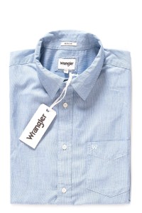 KOSZULA WRANGLER SS 1PKT SHIRT TURKISH SEA W58604M86