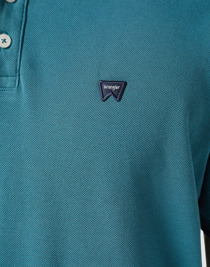 WRANGLER POLO SHIRT MĘSKA KOSZULKA POLO POLÓWKA HYDRO 112350405