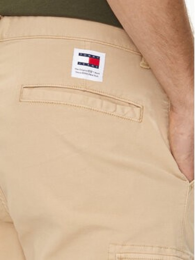 Tommy Jeans Spodnie materiałowe Austin DM0DM19489 Beżowy Regular Fit