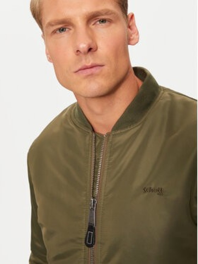 SCHOTT N.Y.C. Kurtka bomber AIRFORCERS Zielony Regular Fit