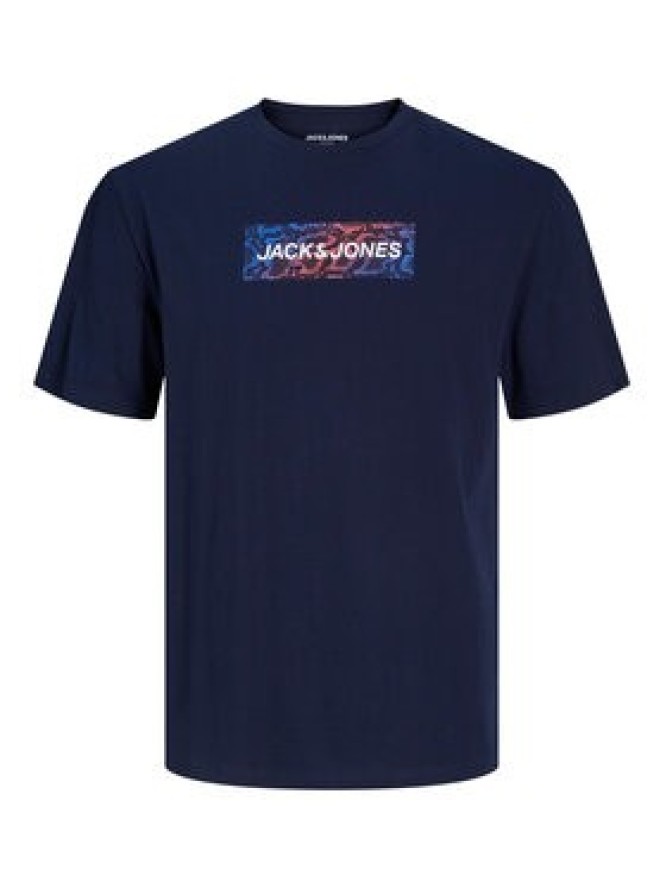 Jack&Jones T-Shirt Navigator 12229758 Granatowy Standard Fit