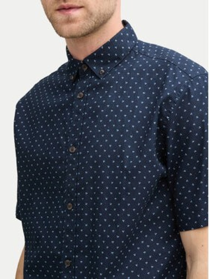 Tom Tailor Koszula 1045099 Granatowy Regular Fit