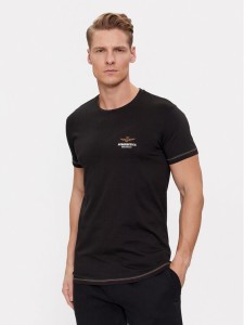 Aeronautica Militare T-Shirt AM1UTI003 Czarny Regular Fit