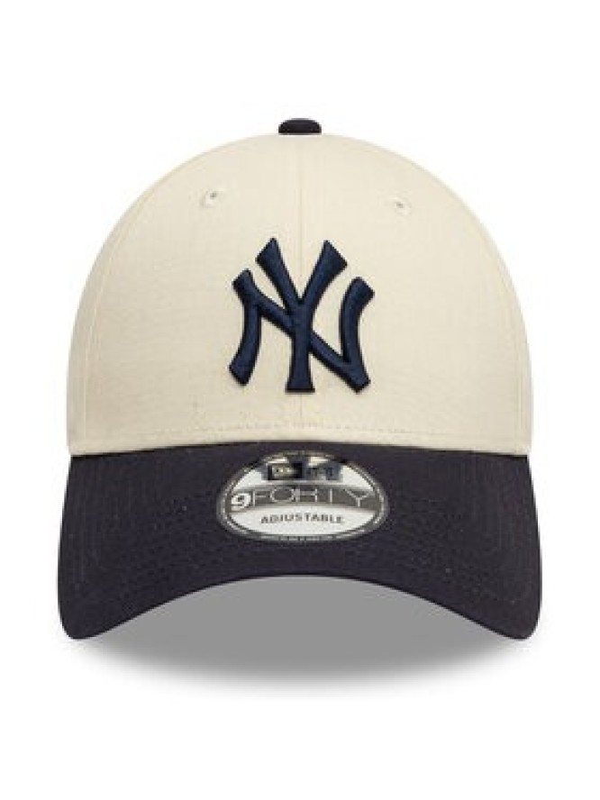New Era Czapka z daszkiem Colourblock 9Forty New York Yankees 60595215 Beżowy